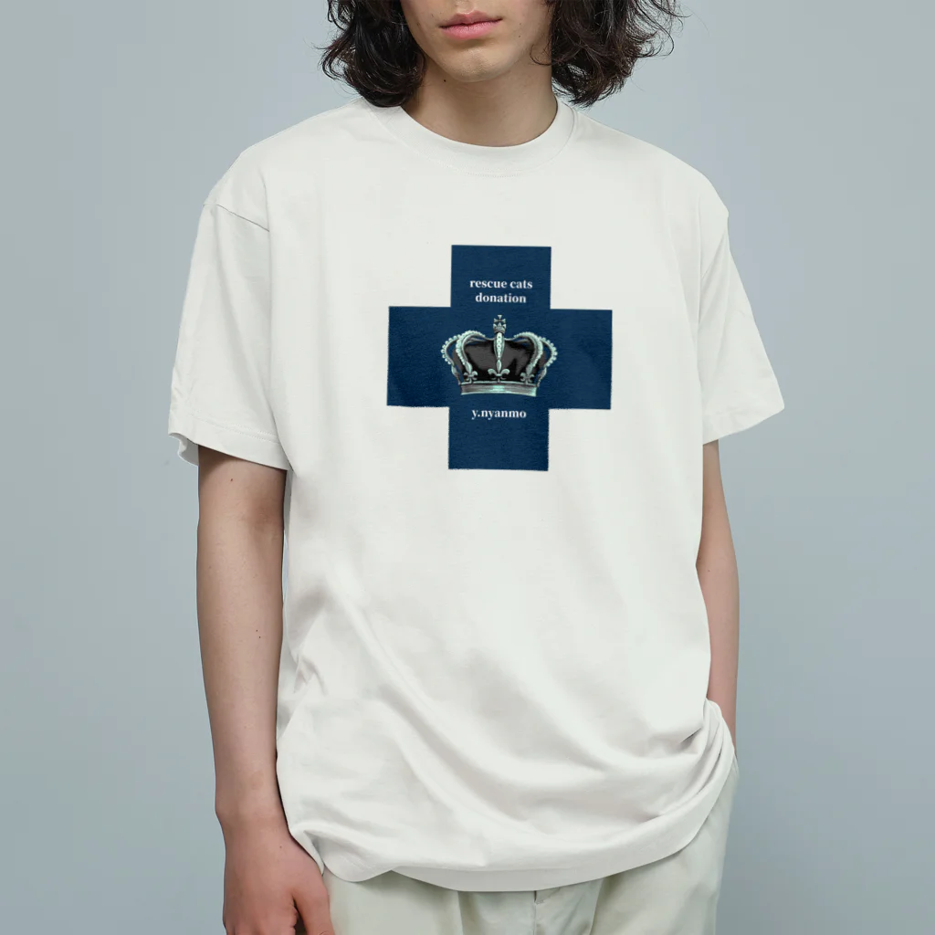 y.nyanmo やよにゃんものメディカルクラウン十字シリーズ Organic Cotton T-Shirt