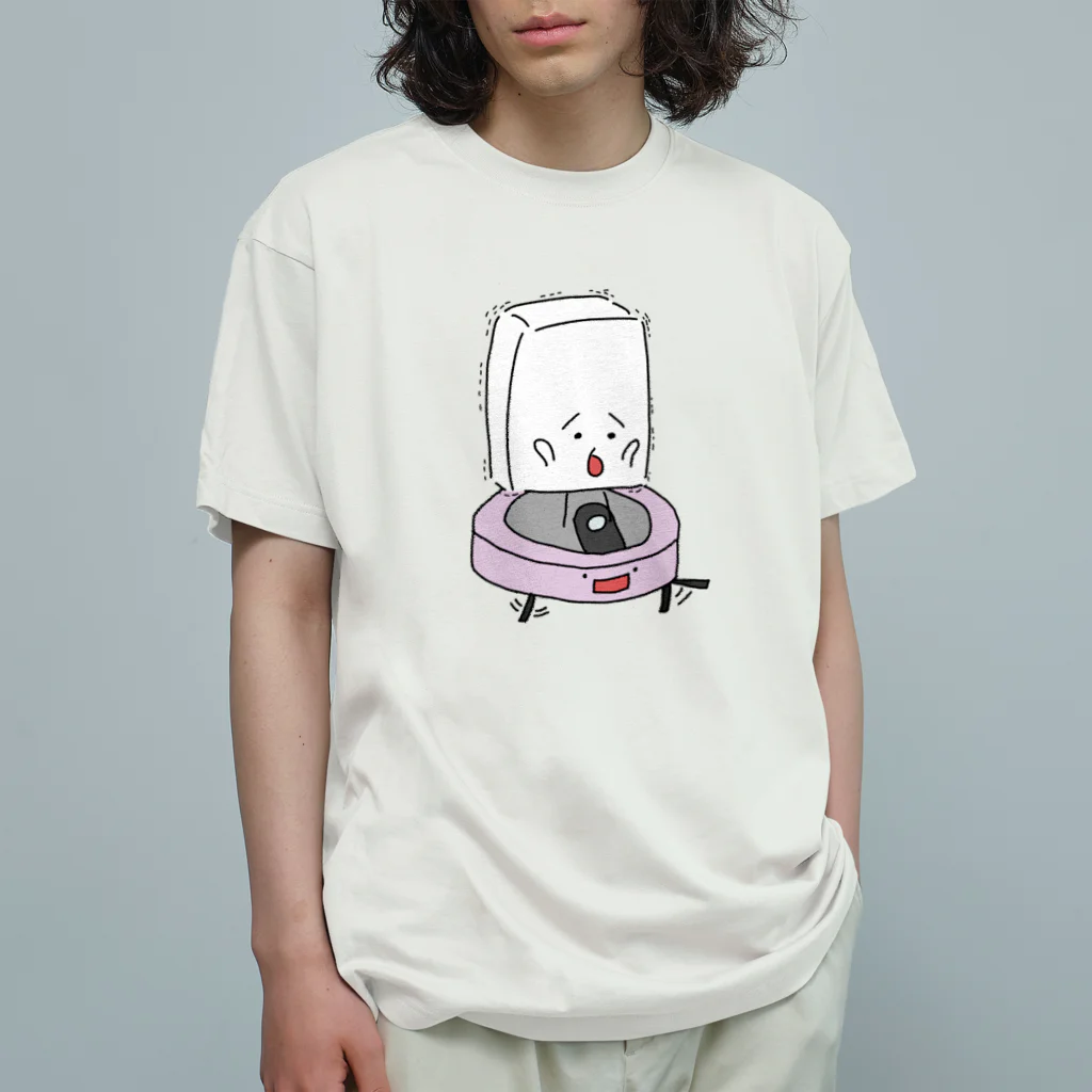 おとうふくんのロボット掃除機とおとうふくん Organic Cotton T-Shirt