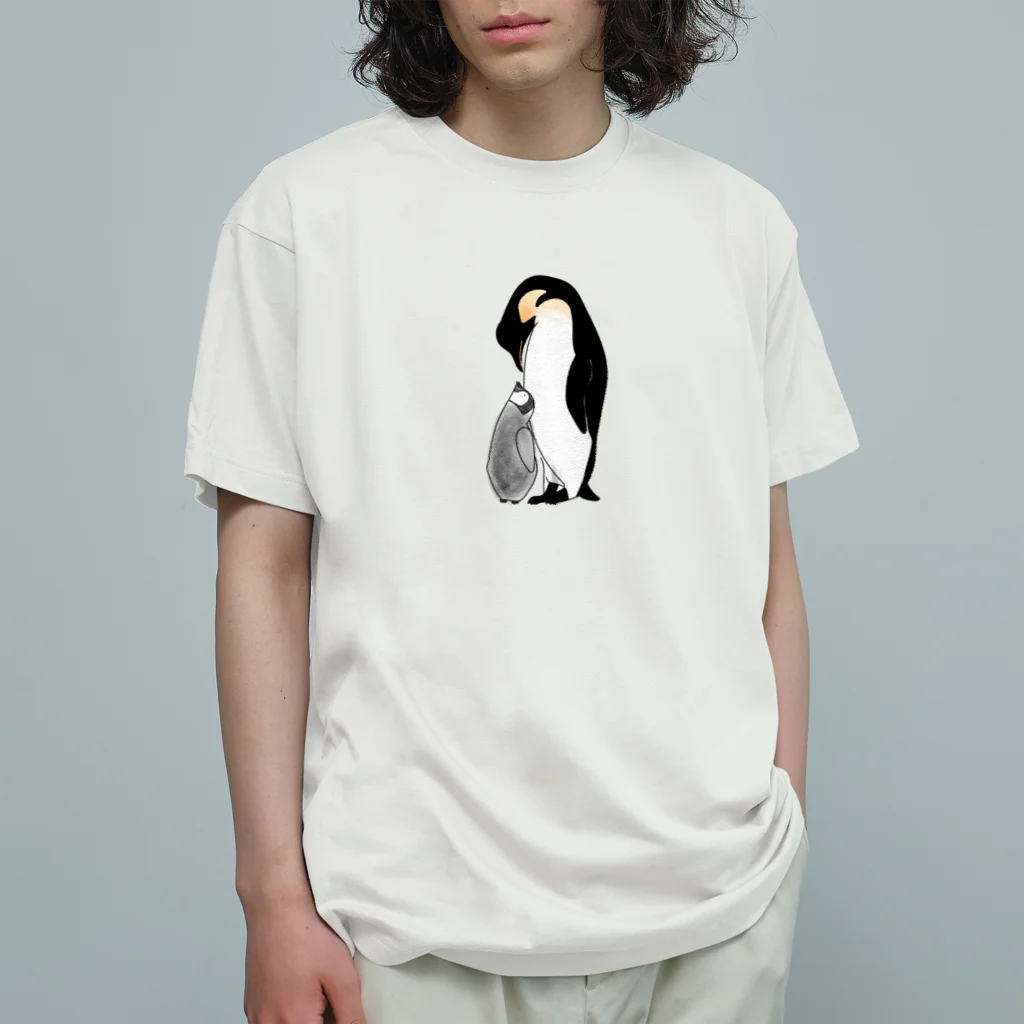 ぎょぎょまあとのペンギン親子🐧 オーガニックコットンTシャツ