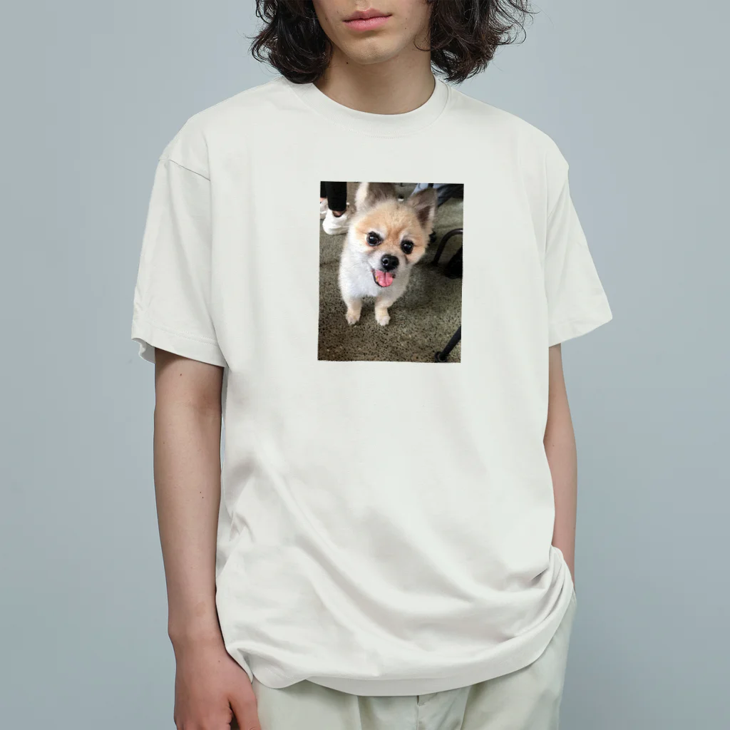 チワワの実夕ちゃんと保護犬保護猫ちゃん達の保護犬のふぅちゃん Organic Cotton T-Shirt