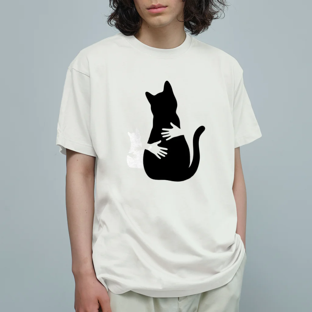 ヤマトナデシコのI ❤️CAT オーガニックコットンTシャツ