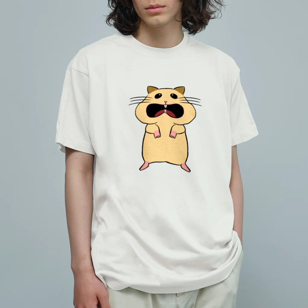 サブカルビジネスセンター尼崎のおおきなお口のハムちゃん🐹 オーガニックコットンTシャツ