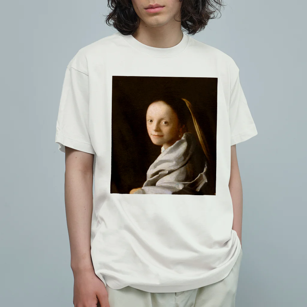 世界美術商店の少女 / Portrait of a Young Woman オーガニックコットンTシャツ