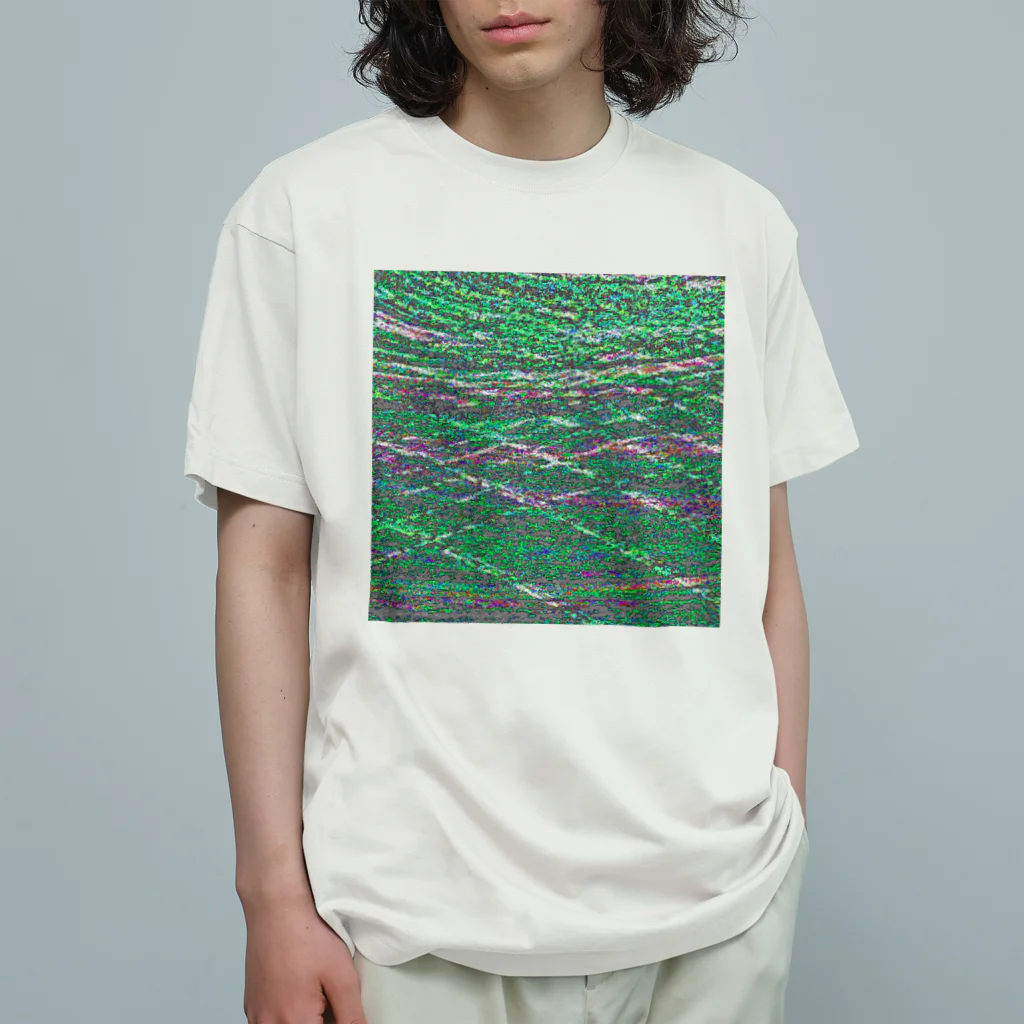 水草のnoise ⅱ オーガニックコットンTシャツ