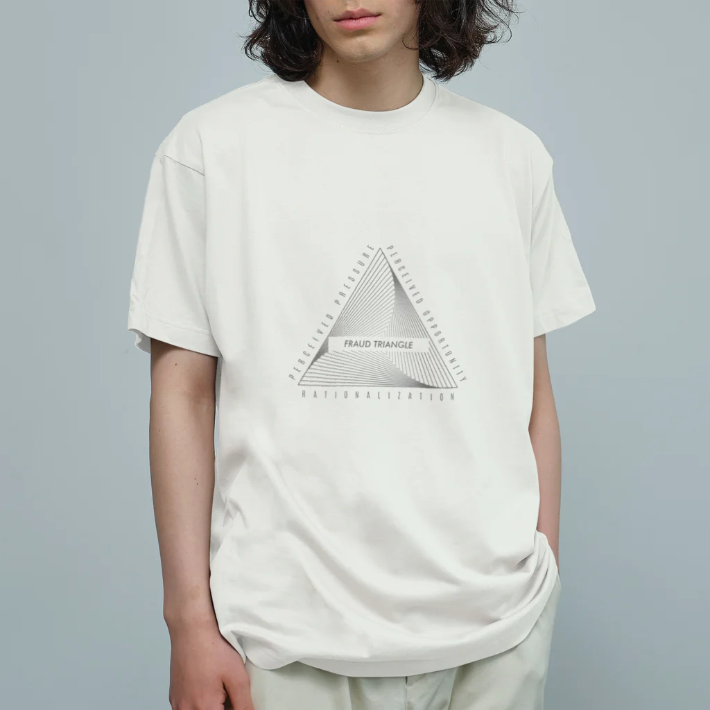 bend\end(ベンドエンド)のFraud_Triangle Organic Cotton T-Shirt