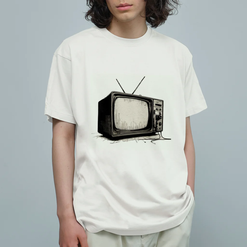 jamfish_goodiesの昭和テレビ オーガニックコットンTシャツ