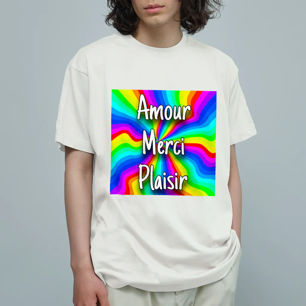 AmourのAmour オーガニックコットンTシャツ