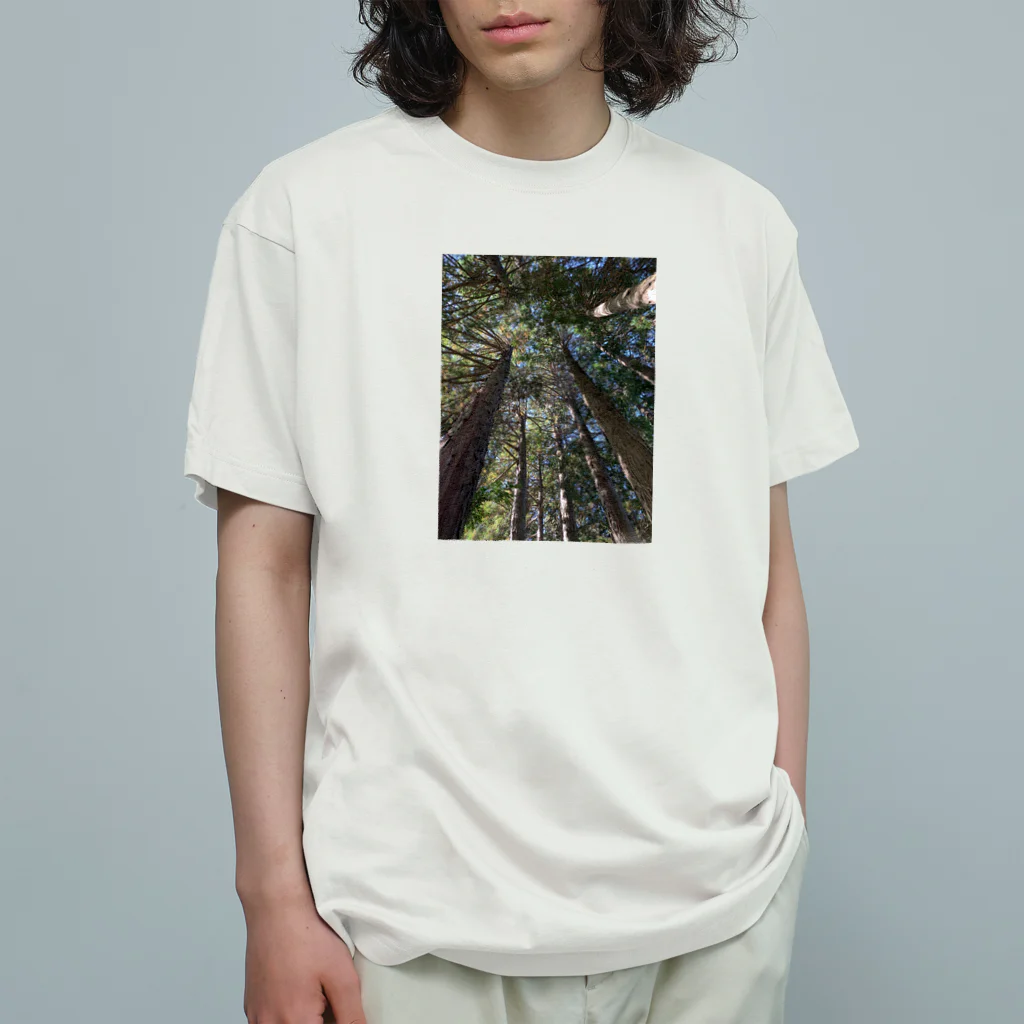 FIRE FLYのお山の木々 オーガニックコットンTシャツ