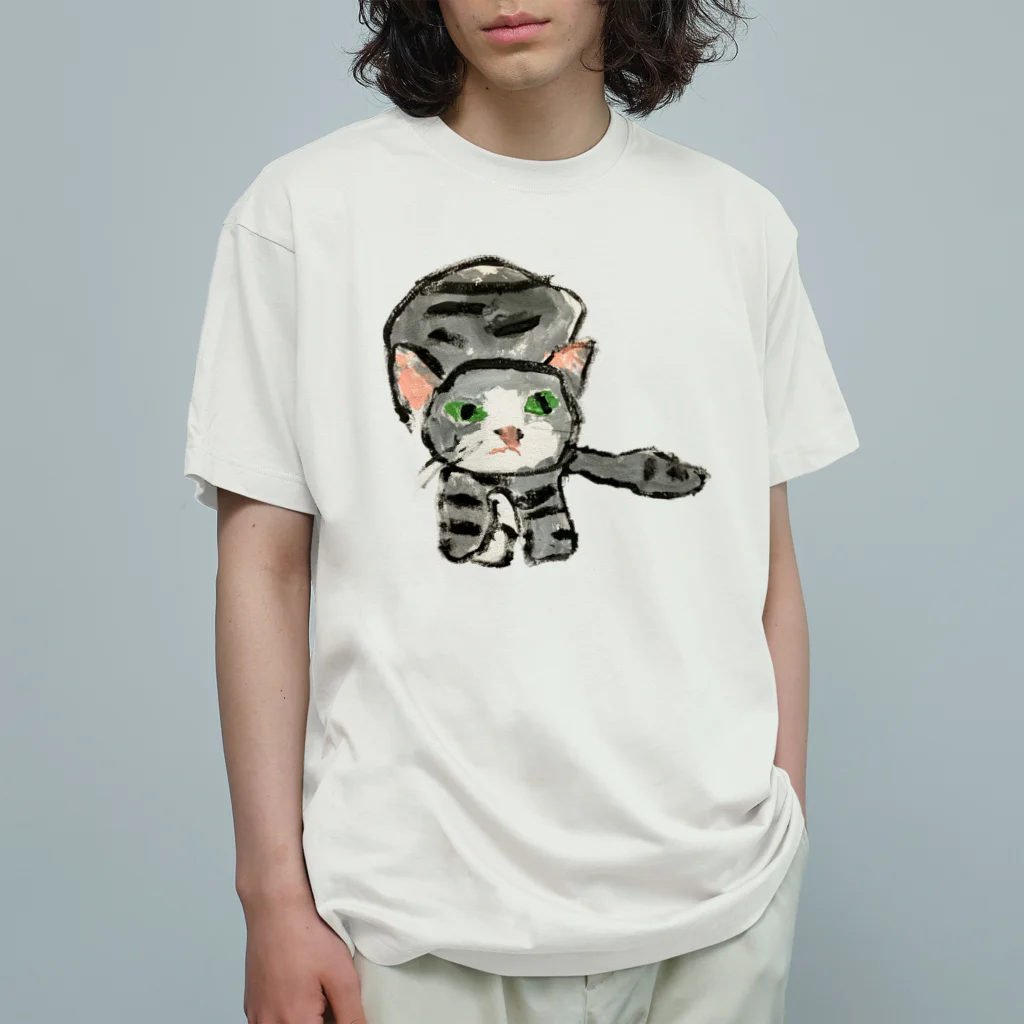 Konacchanの「やまにゃん」 オーガニックコットンTシャツ