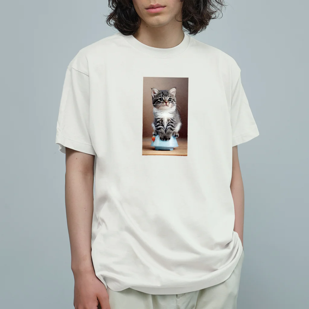 ryuonji87のかわいい猫ちゃん　こゆき オーガニックコットンTシャツ