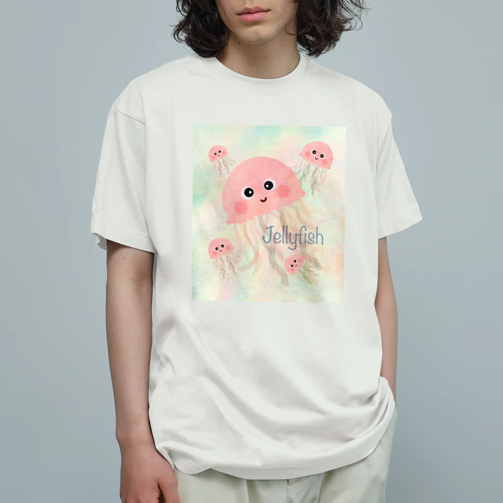 moonriver2020のふわふわクラゲちゃん オーガニックコットンTシャツ