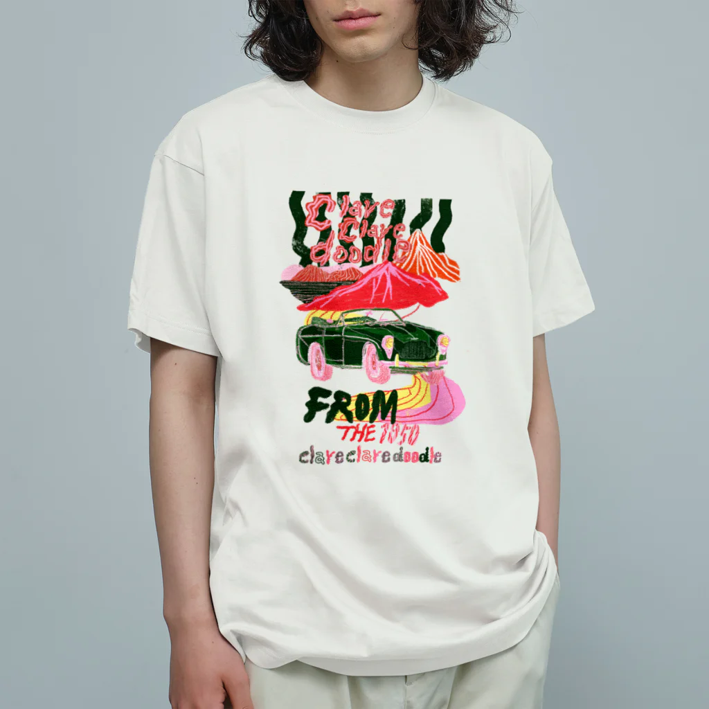 clareclaredoodleのA Green Classical Car オーガニックコットンTシャツ