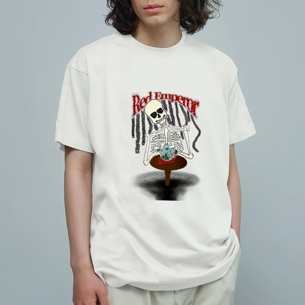 ろば〜との~架空のバンドT~ Red Emperor オーガニックコットンTシャツ