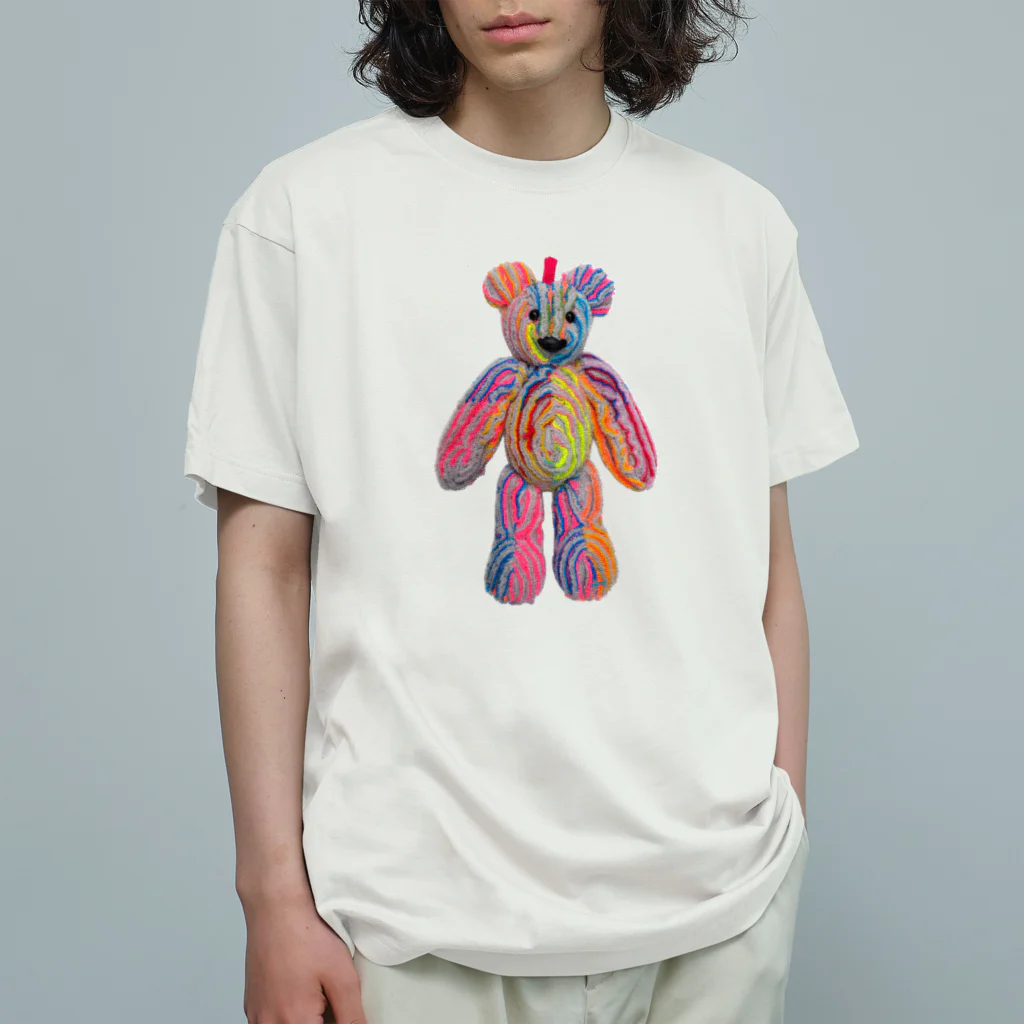 NAKED QUILTのクマチャ Organic Cotton T-Shirt