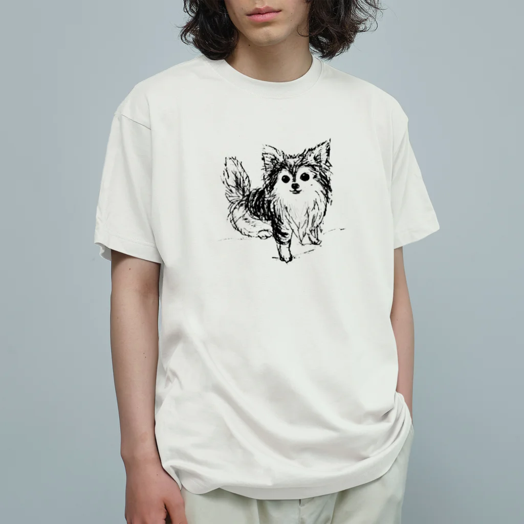 mame001のチワワのマメ2 オーガニックコットンTシャツ