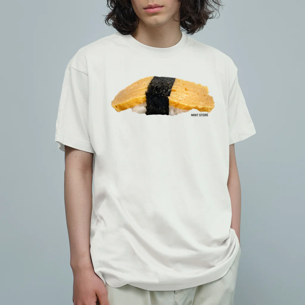 MINT STOREの寿司たまご Organic Cotton T-Shirt