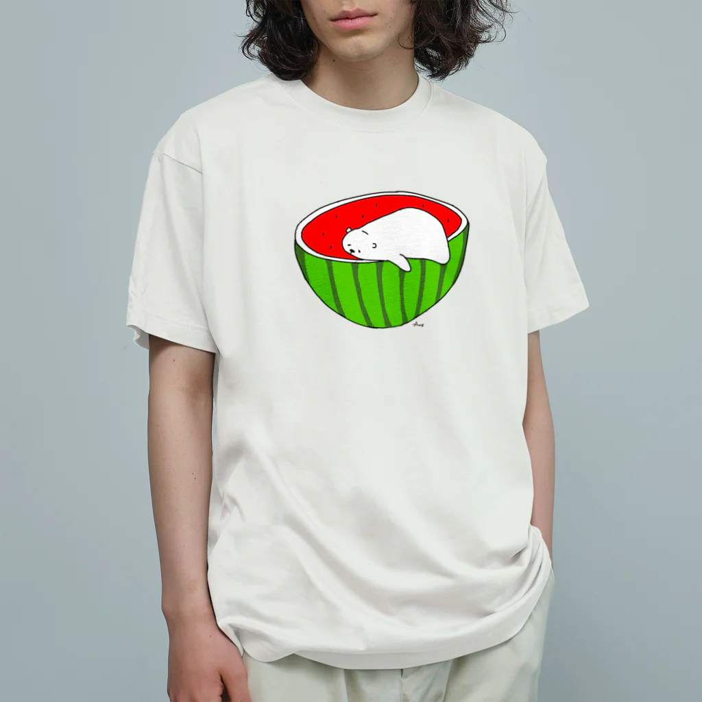 癒しのくまさん「さとしくん」の癒しのくまさん　さとしくん Organic Cotton T-Shirt