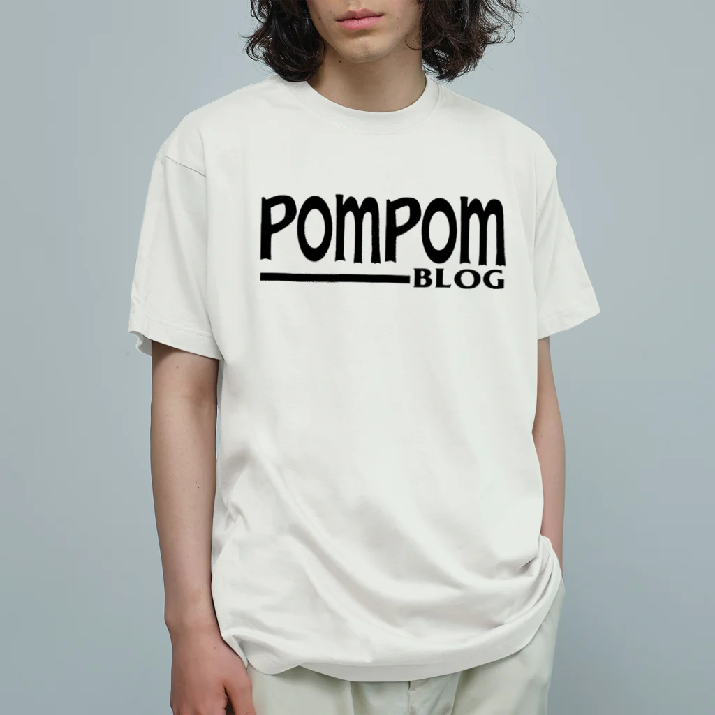 mf@PomPomBlogのPOM CRUZ（black） Organic Cotton T-Shirt