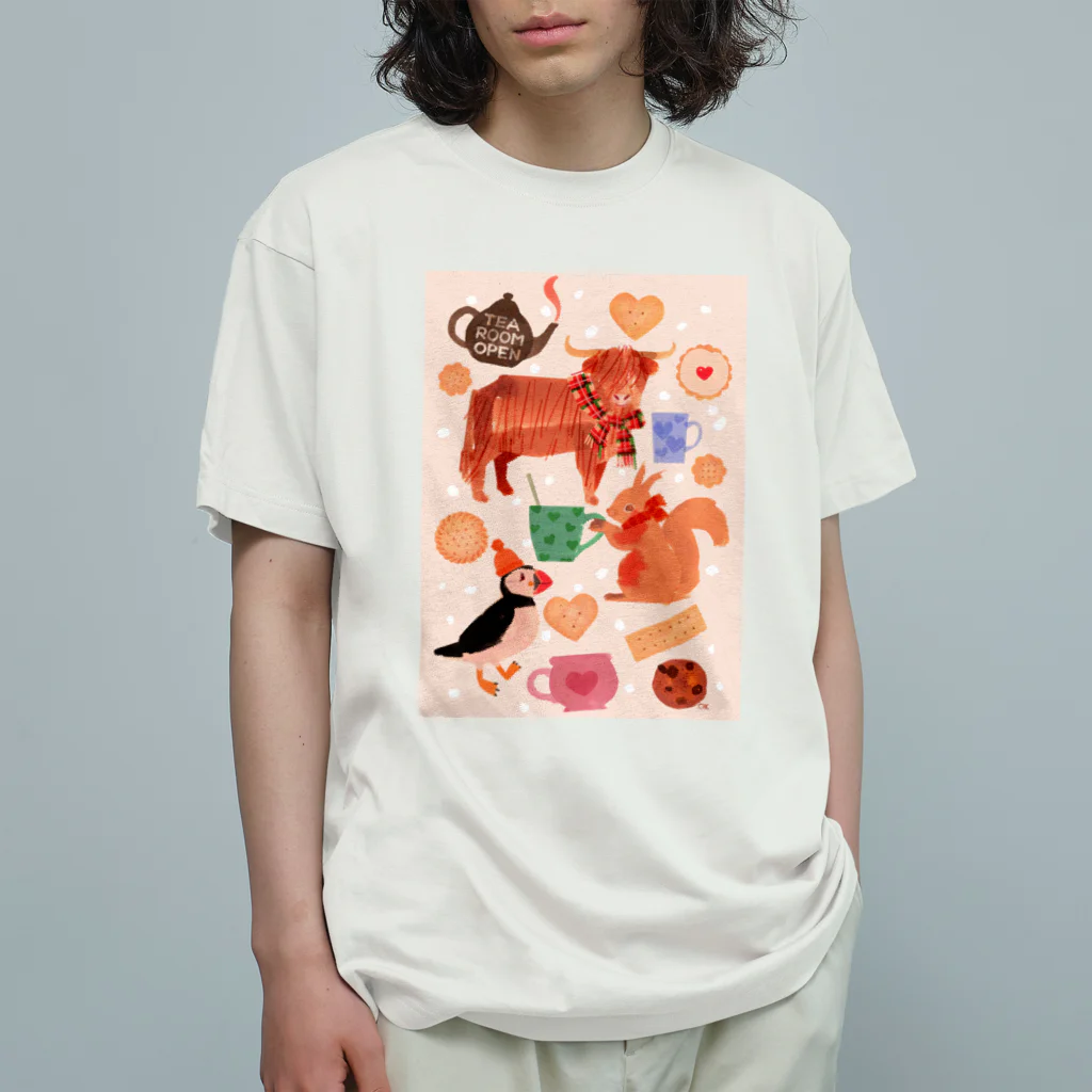 ogura kyoko illustrationのスコットランドの仲間たち Organic Cotton T-Shirt