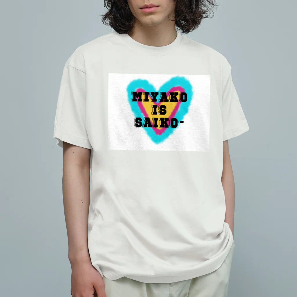 tomari1423のMIYAKO 最高 オーガニックコットンTシャツ