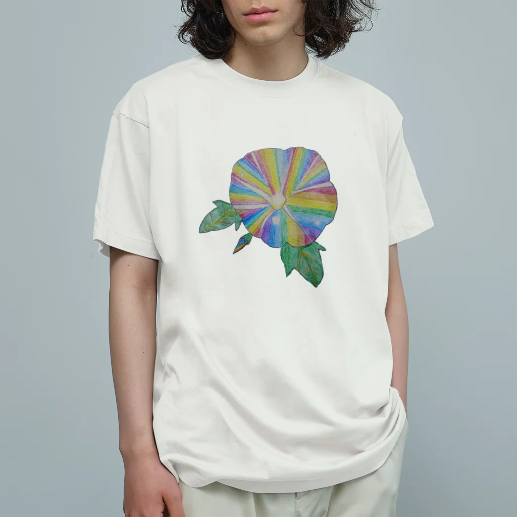 NANASHOPの虹色の朝顔 Organic Cotton T-Shirt