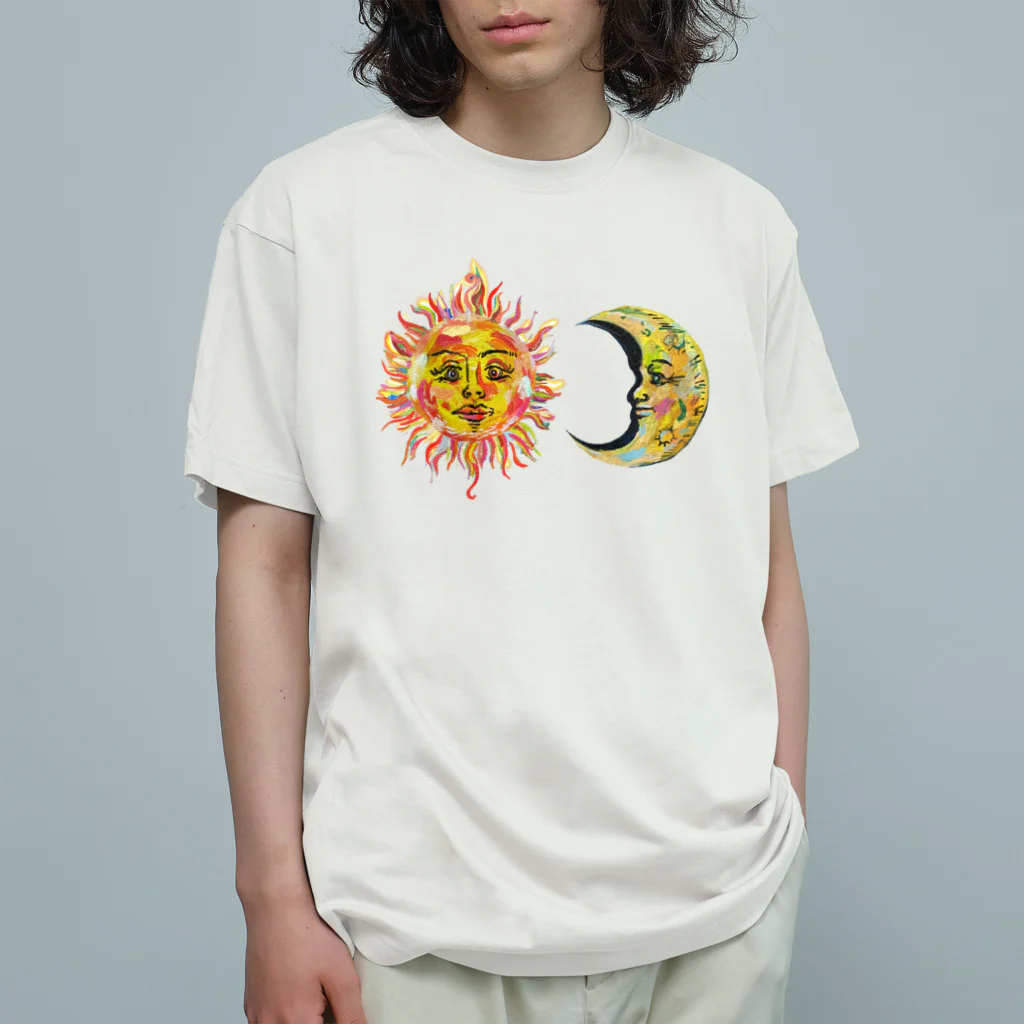 Gemo こうだともこの太陽と月 Organic Cotton T-Shirt