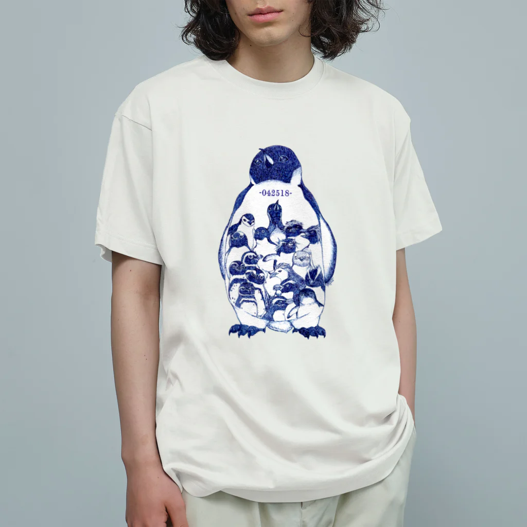 ヤママユ(ヤママユ・ペンギイナ)の-042518-World Penguins Day オーガニックコットンTシャツ