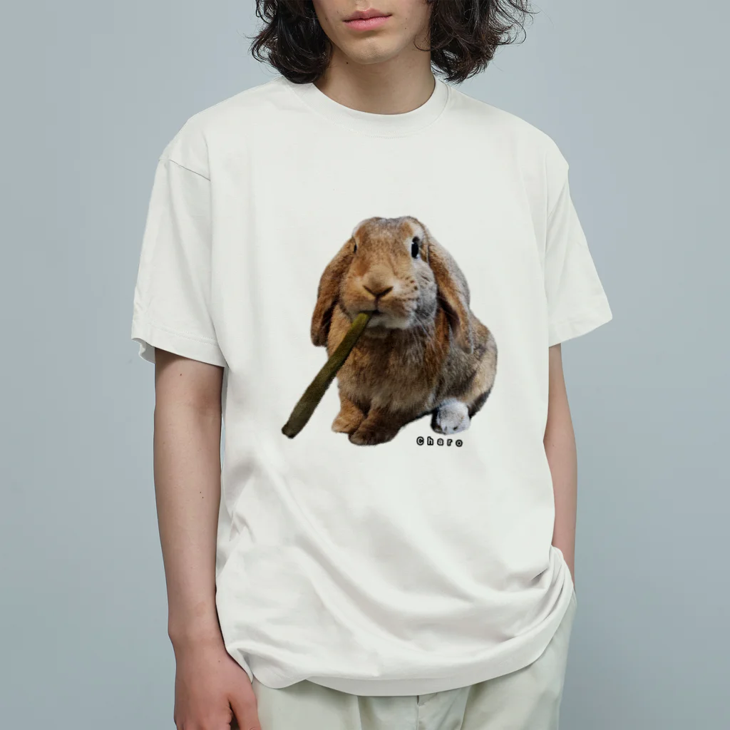 チャロのグッズのシガレットチャロ オーガニックコットンTシャツ