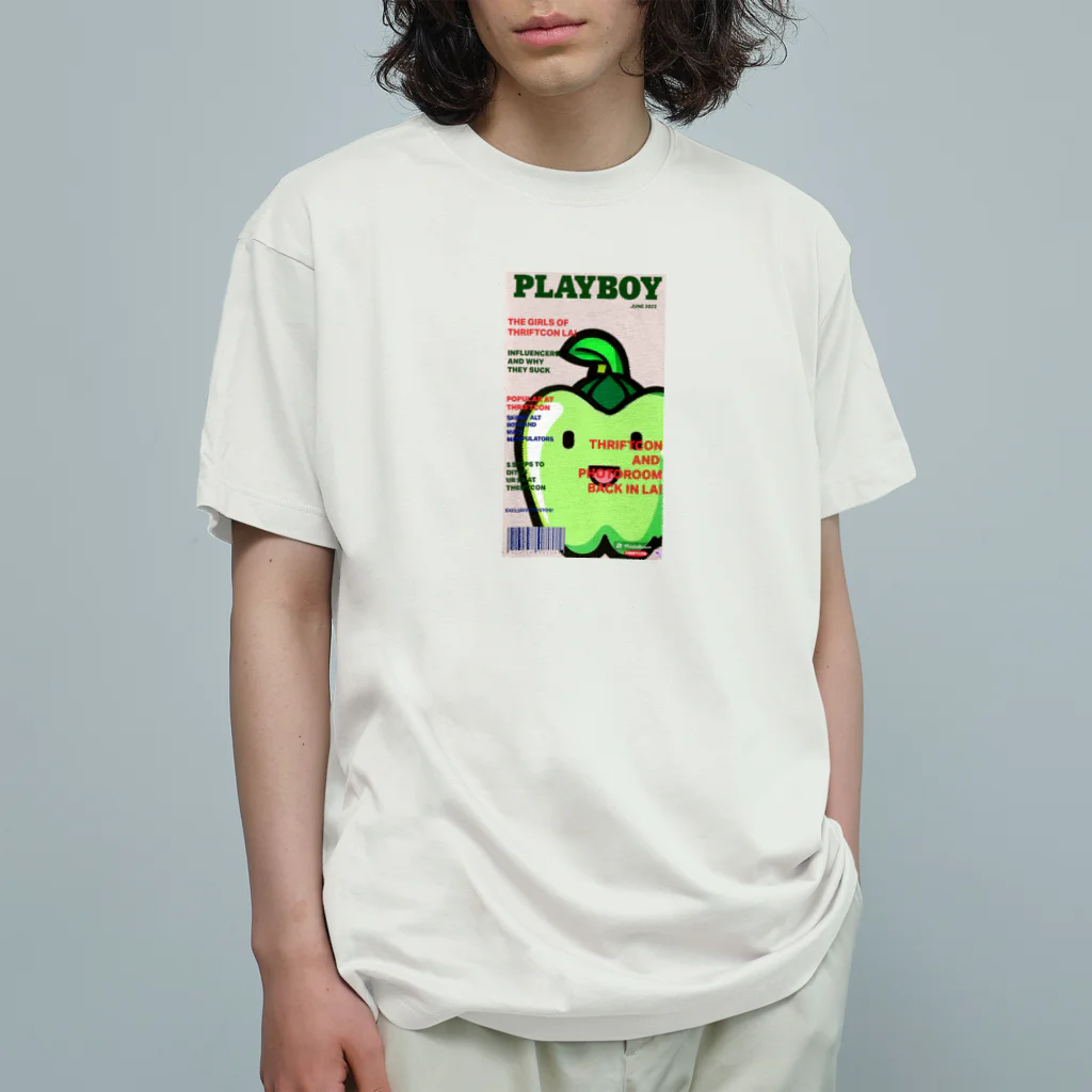 mebuki5678の茨城ピーマン限定商品 オーガニックコットンTシャツ