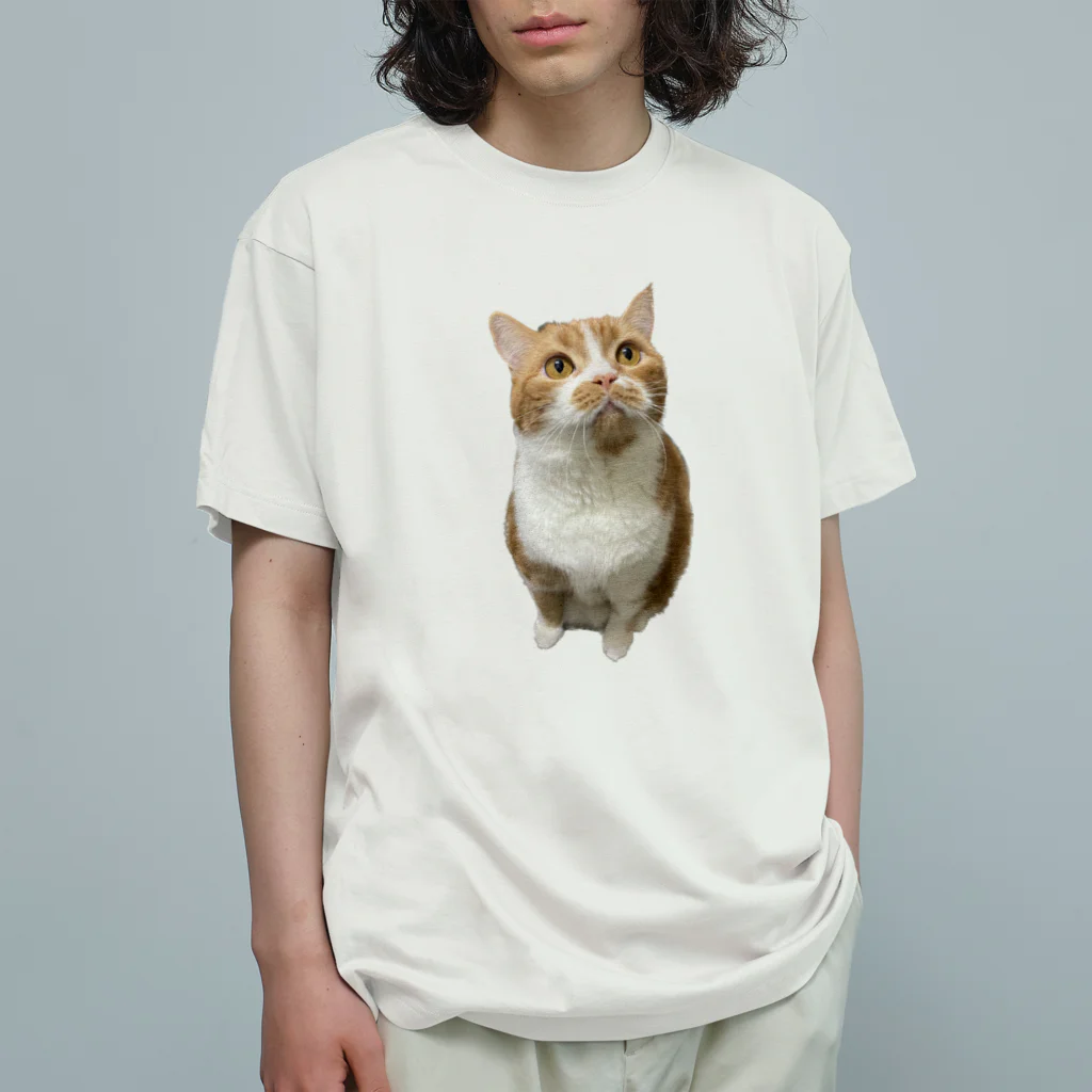 robi_hakuのまるまるロビンくん オーガニックコットンTシャツ