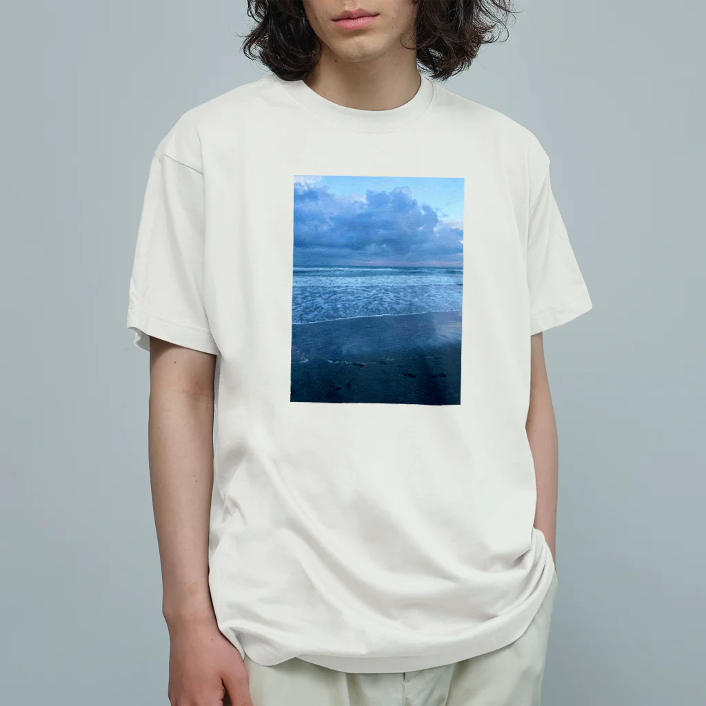 豊風本舗の夏の九十九里浜の浜辺　３ Organic Cotton T-Shirt