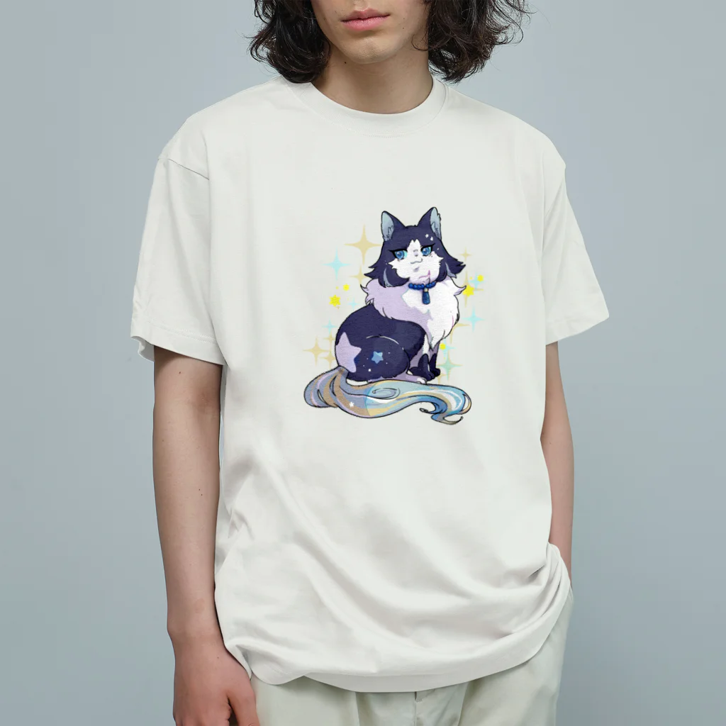 STARIA_38の流星猫のみゃーさん Organic Cotton T-Shirt