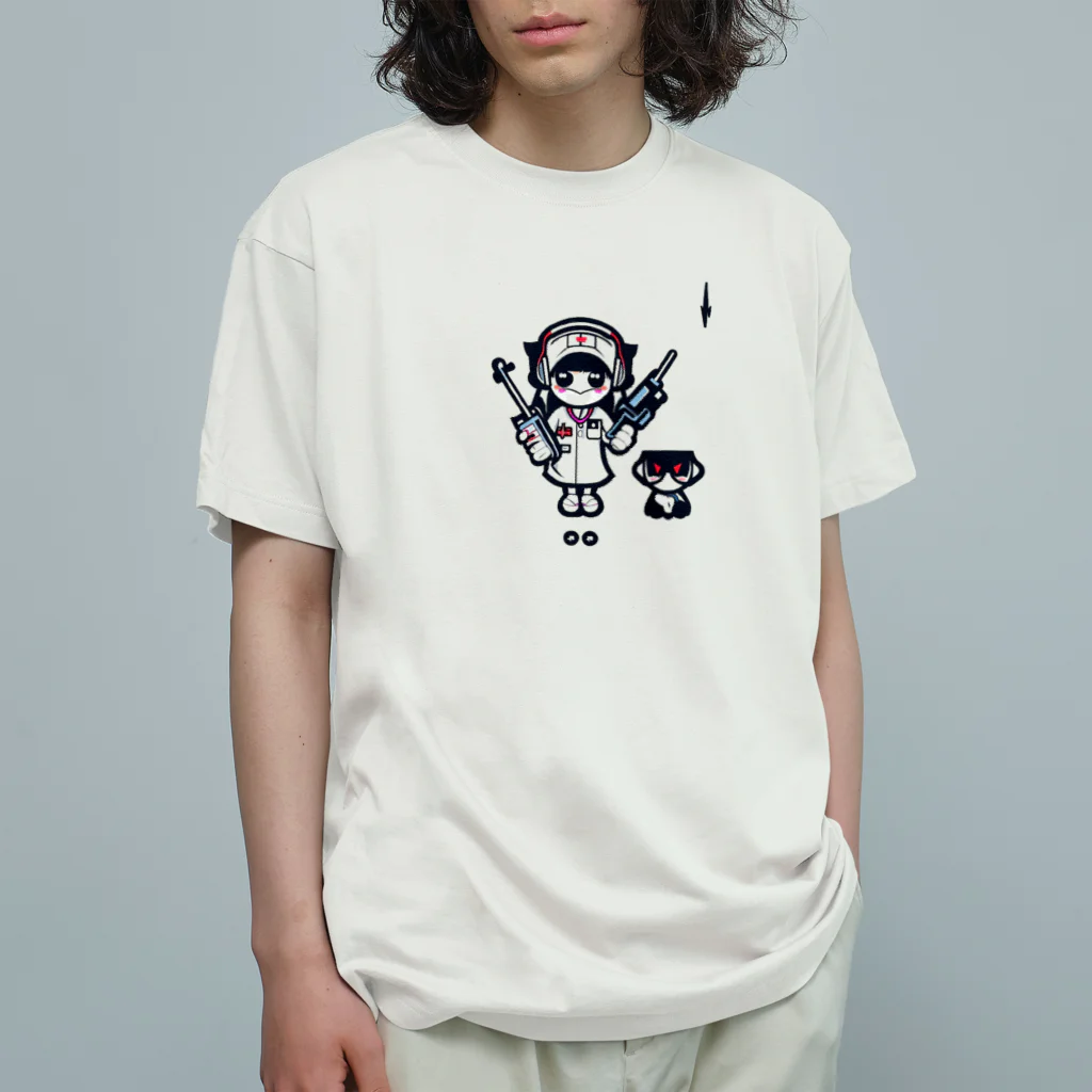 CuteCombatのCuteCombat_nurse(ナース)_ver.002 Organic Cotton T-Shirt