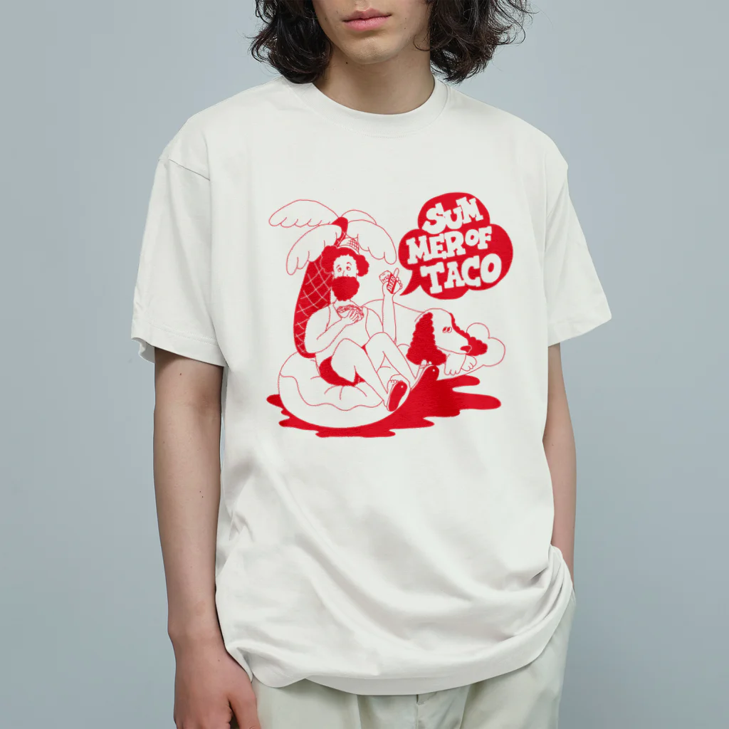 Funny Pop StoreのTACOS vacation Organic Cotton T-Shirt