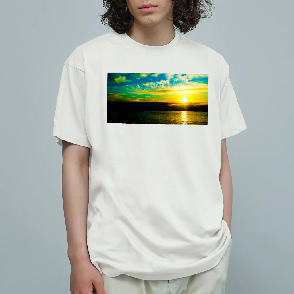 和楽家わたのやのwatanoya'23 sunset オーガニックコットンTシャツ