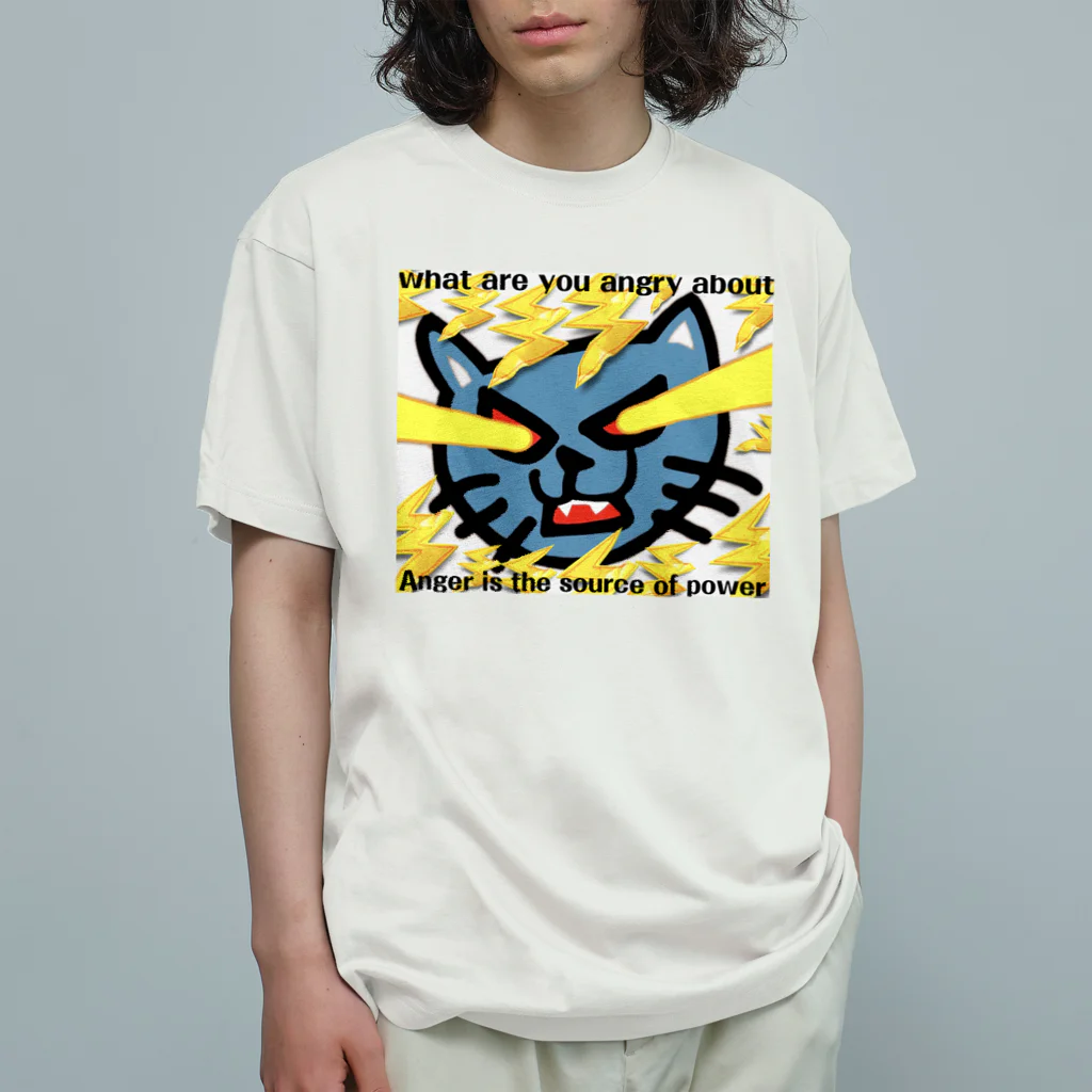TOKINEKO  KINGのとき猫beeeeeam オーガニックコットンTシャツ