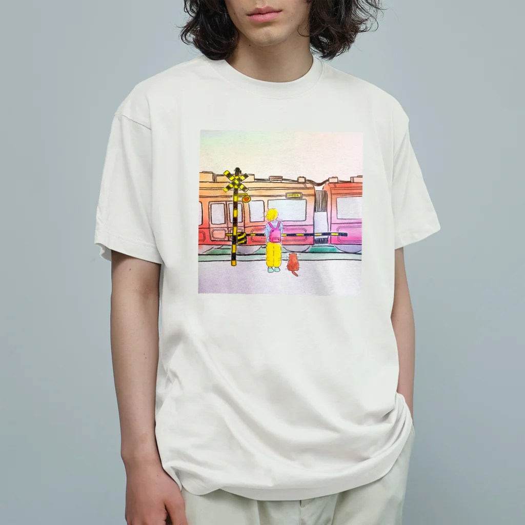 fridosamtの梅田のメランコリー オーガニックコットンTシャツ