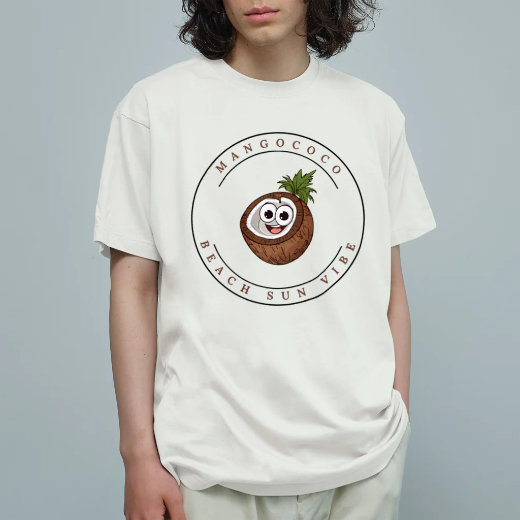 Mangococoの【開店限定価格】ココナッツキャラアイテム Organic Cotton T-Shirt