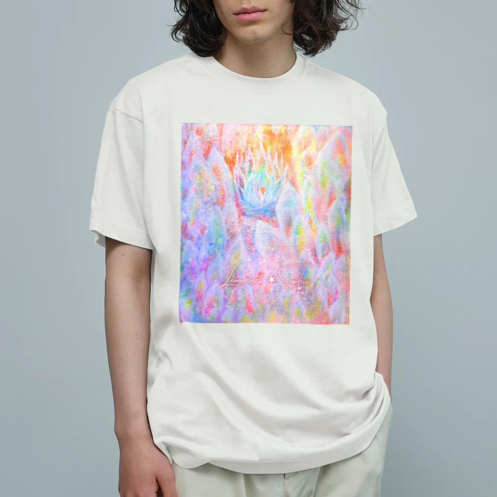 Lemuriart ✶ SophiaのHeart Flower Organic Cotton T-Shirt