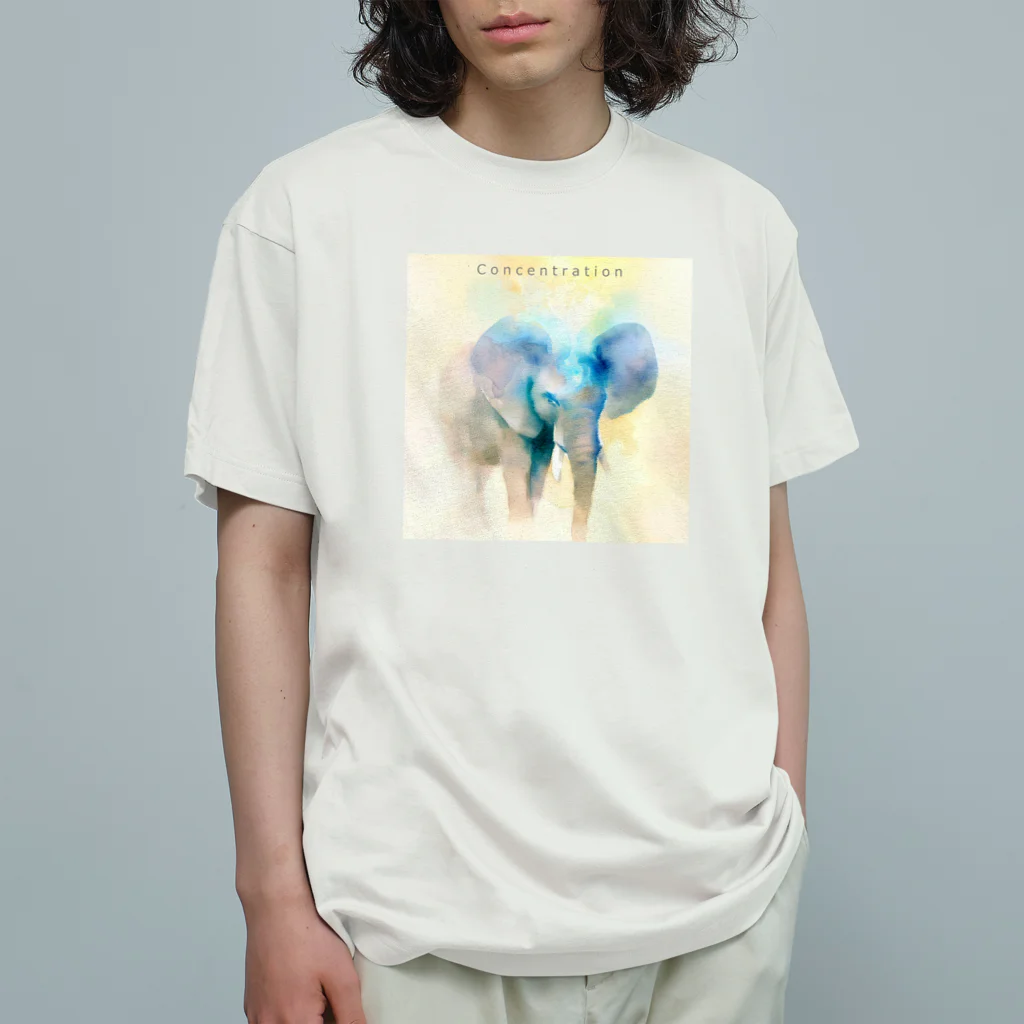 シロトナカイのひらめいた象 Organic Cotton T-Shirt