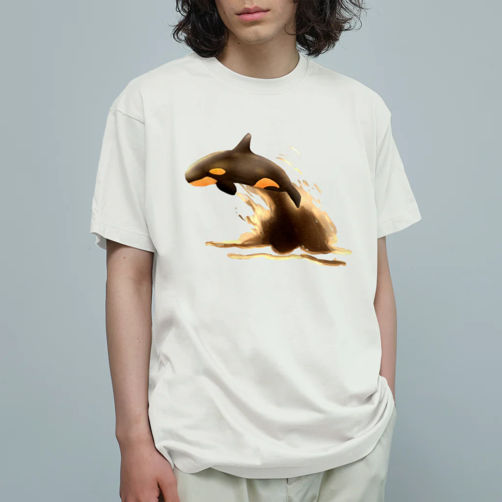 江口蓮二郎のエクレアシャチ Organic Cotton T-Shirt