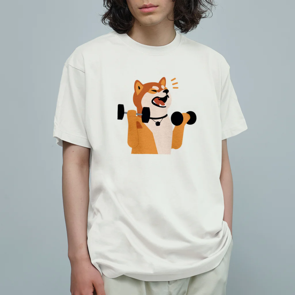 パンプアップ柴Hachiのパンプアップ柴Hachi Organic Cotton T-Shirt