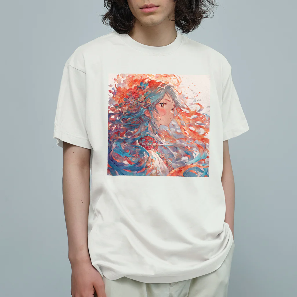 デジタルアート【gâteauchocolat】の幻想の少女 Organic Cotton T-Shirt