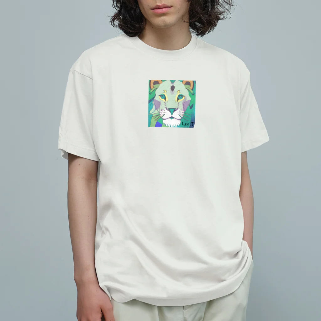 Leo.T Shopのライオンアート　Leo.T オーガニックコットンTシャツ