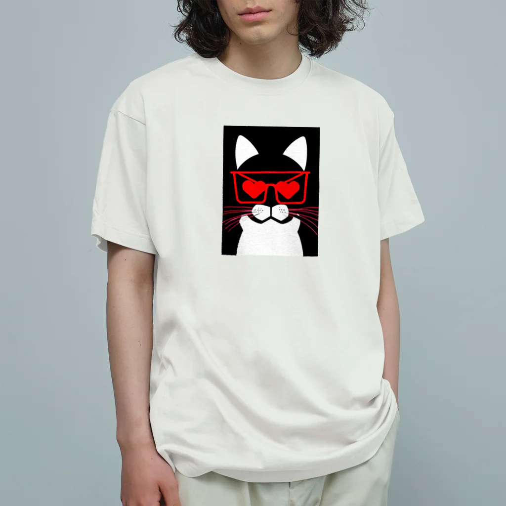 tentenxのchill猫 オーガニックコットンTシャツ