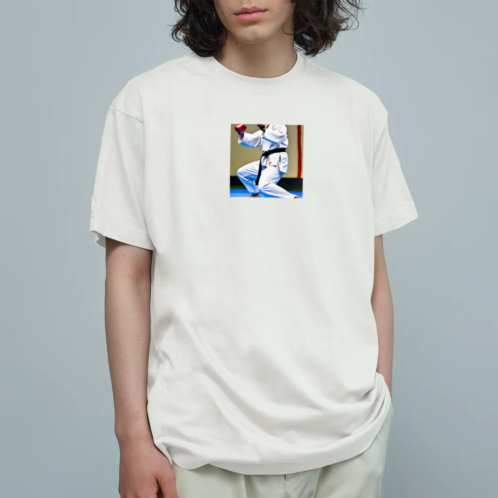 yoshito12345の空手大好きイラストグッズ オーガニックコットンTシャツ