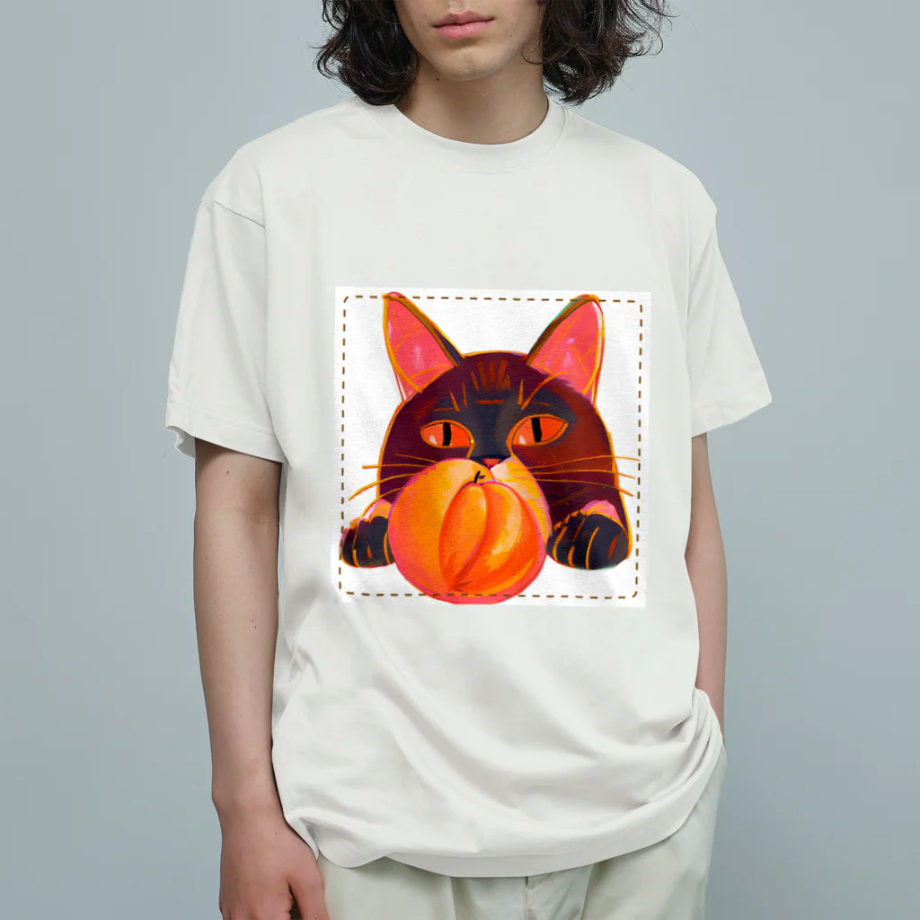 ちびるぅむのモモスキーA オーガニックコットンTシャツ