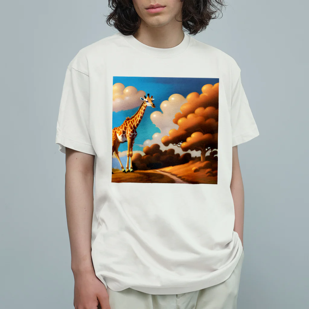 akazukinosiroの美しいキリン Organic Cotton T-Shirt