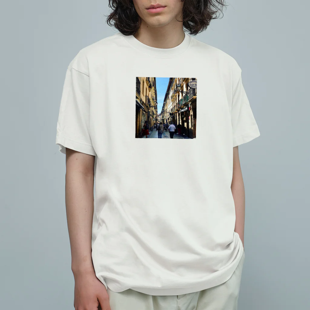 cocineroのバスクのバル　風景 Organic Cotton T-Shirt