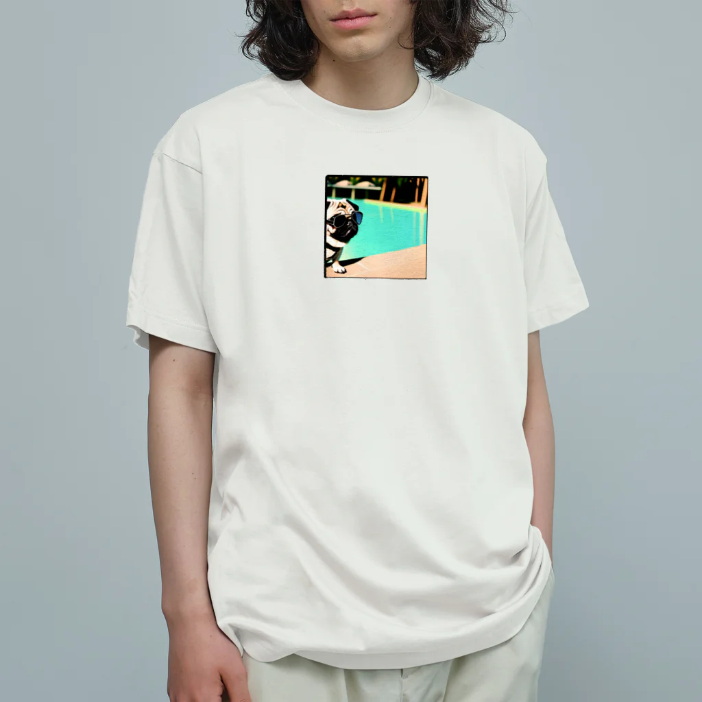 パグ男くんの休日のパグ男 Organic Cotton T-Shirt